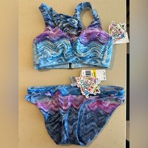Becca tie dye two piece NWT